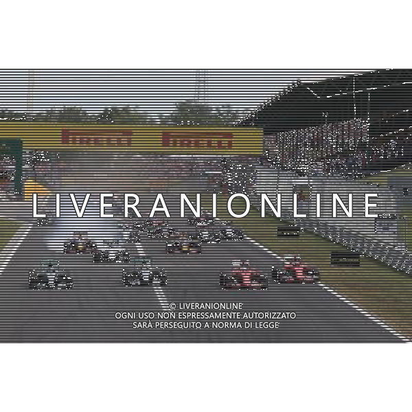 Start of the race 26.07.2015. Formula 1 World Championship, Rd 10, Hungarian Grand Prix, Budapest, Hungary, Race Day. AG ALDO LIVERANI SAS ONLY ITALY