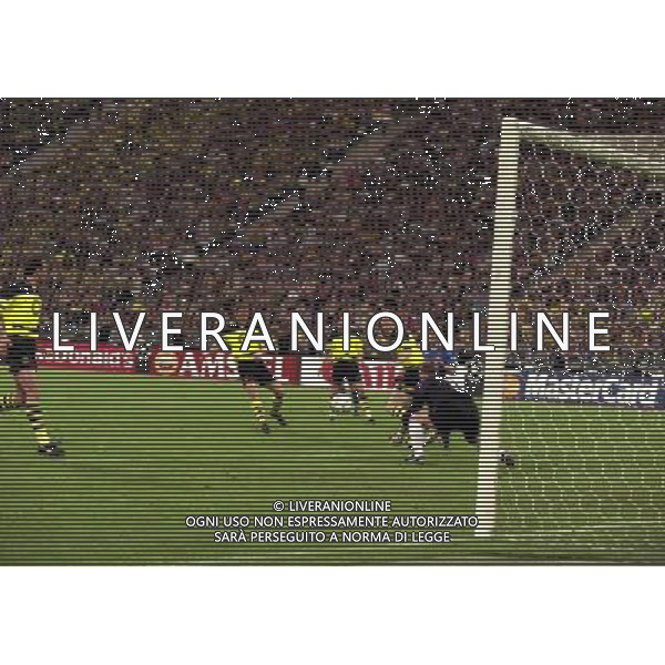 MONACO 28-05-1997 FINALE DI CHAMPIONS LEAGUE BORUSSIA DORTMUND-JUVENTUS NELLAFOTO MATTHIAS SAMMER- STEFAN TEUTER-JURGHEN KOLLER AG ALDO LIVERANI SAS
