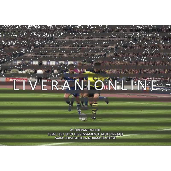 MONACO 28-05-1997 FINALE DI CHAMPIONS LEAGUE BORUSSIA DORTMUND-JUVENTUS NELLA FOTO StŽphane Chapuisat AG ALDO LIVERANI SAS