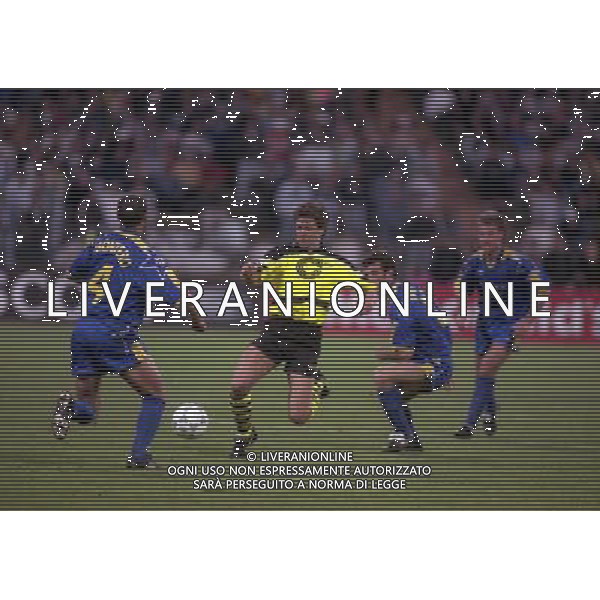 MONACO 28-05-1997 FINALE DI CHAMPIONS LEAGUE BORUSSIA DORTMUND-JUVENTUS NELLAFOTO ANDREAS MOLLER AG ALDO LIVERANI SAS