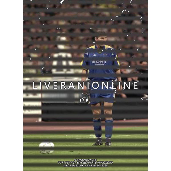 MONACO 28-05-1997 FINALE DI CHAMPIONS LEAGUE BORUSSIA DORTMUND-JUVENTUS NELLA FOTO ZINEDINE ZIDANE AG ALDO LIVERANI SAS