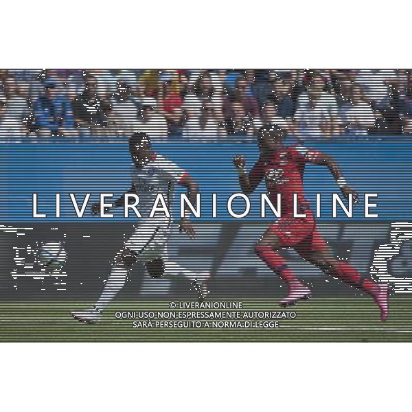 Serge AURIER / Henri BEDIMO - 01.08.2015 - Lyon / PSG - Trophee des Champions 2015 -Montreal Photo : Catherine Legault / Icon Sport *** Local Caption *** AG ALDO LIVERANI SAS ONLY ITALY *** Local Caption *** AG ALDO LIVERANI SAS ONLY ITALY