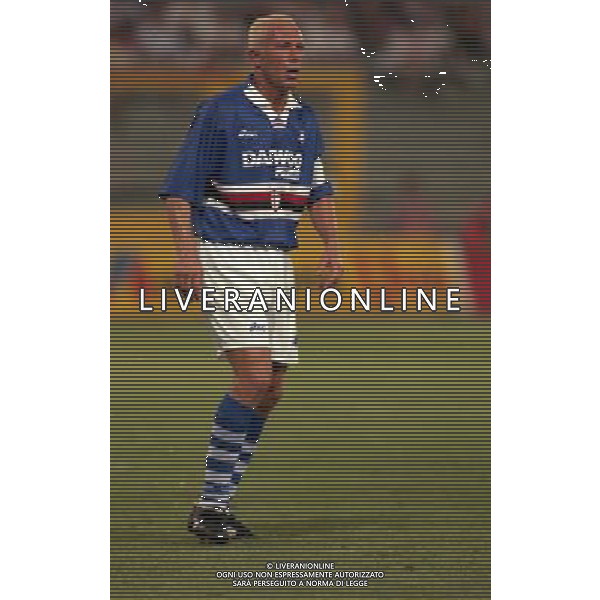 05-08-1998 SAMPDORIA BOLOGNA INTERTOTO NELLA FOTO MORENO MANNINI AG ALDO LIVERANI SAS