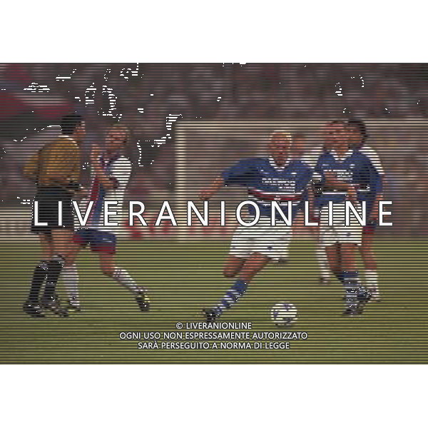 05-08-1998 SAMPDORIA BOLOGNA INTERTOTO NELLA FOTO MORENO MANNINI AG ALDO LIVERANI SAS