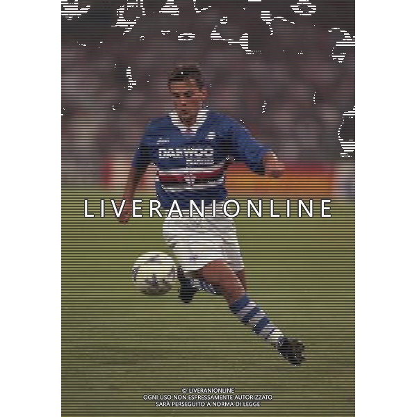 05-08-1998 SAMPDORIA BOLOGNA INTERTOTO NELLA FOTO MONTELLA VINCENZO AG ALDO LIVERANI SAS