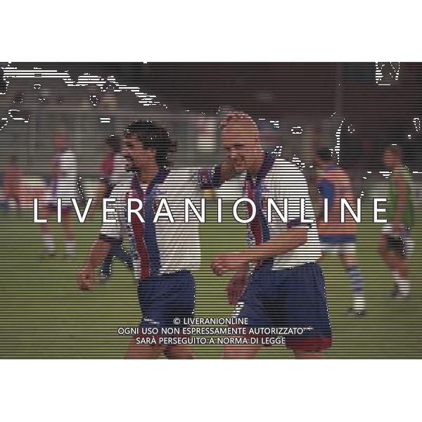 05-08-1998 SAMPDORIA BOLOGNA INTERTOTO NELLA FOTO MICHELE PARAMATTI E KLAS INGESSON AG ALDO LIVERANI SAS