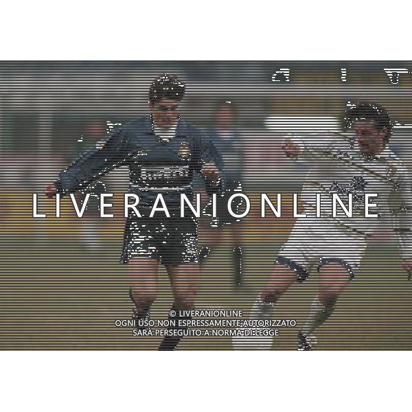 INTER PARMA COPPA ITALIA 1999 NELLA FOTO JAVIER ZANETTI E LUIGI SARTOR AG ALDO LIVERANI SAS