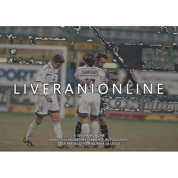 INTER PARMA COPPA ITALIA 1999 NELLA FOTO FABIO CANNAVAR E YURI DYORKAEFF AG ALDO LIVERANI SAS