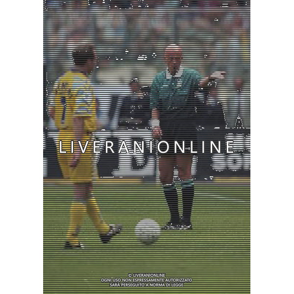 18-05-1997 JUVENTUS PARMA SERIE A NELLA FOTO ARBITRO PIERLUIGI COLLINA AG ALDO LIVERANI SAS