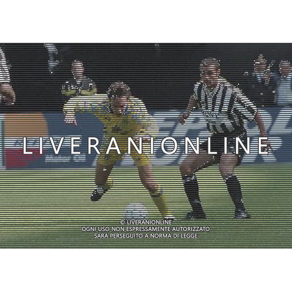 18-05-1997 JUVENTUS PARMA SERIE A NELLA FOTO ENRICO CHIESA E PAOLO MONTERO AG ALDO LIVERANI SAS