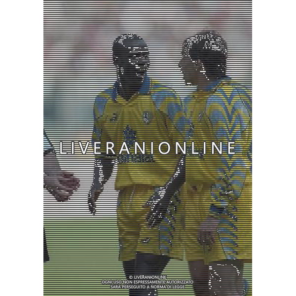 18-05-1997 JUVENTUS PARMA SERIE A NELLA FOTO LILIAN THURAM AG ALDO LIVERANI SAS