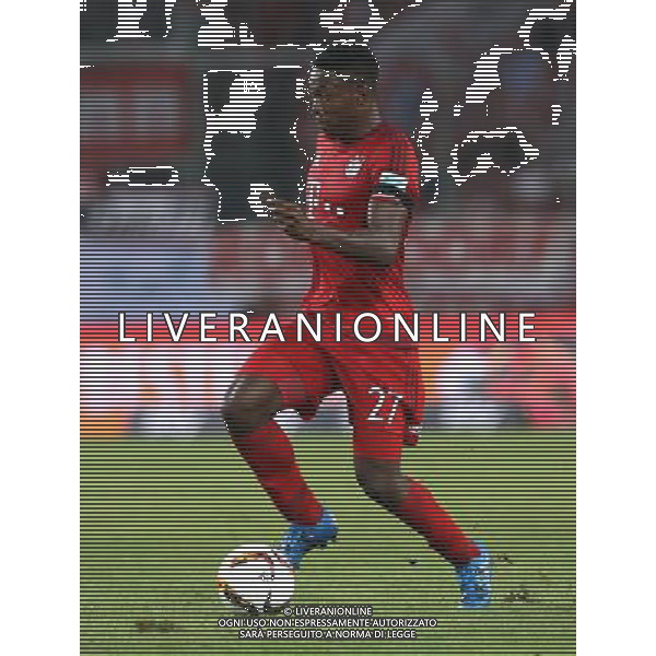 firo Fu§ball, Fussball, 01.08.2015 Supercup Finale 2015/2016 VfL Wolfsburg - FCB FC Bayern MŸnchen Muenchen 6:5 n.E. nach Elfmeterschie§en FCB David Alaba, Einzelaktion $worldrights Es gelten unsere AGB, einsehbar auf www.firosportphoto.de copyright by firo sportphoto: Coesfelder Stra§e 207 48249 DŸlmen Duelmen www.firosportphoto.de mail@firosportphoto.de (V o l k s b a n k B o c h u m - W i t t e n ) BLZ.: 430 601 29 Kt. Nr.: 341 117 100 Tel:Ê 0209 - 9304402 Fax:Ê 0209 - 9304443 AG ALDO LIVERANI SAS ONLY ITALY