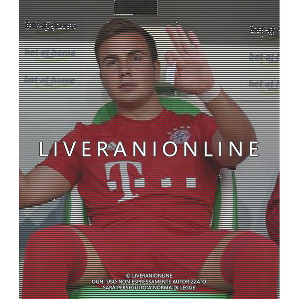 firo : 01.08.2015 Fu§ball, 1.Bundesliga,Saison 2015/2016 Super Cup Finale VfL Wolfsburg - FC Bayern MŸnchen Muenchen mario gštze auf der ersatzbank $worldrights,Es gelten unsere AGB, einsehbar auf www.firosportphoto.de, copyright by firo sportphoto: Coesfelder Str. 207 D-48249 DŸlmen www.firosportphoto.de mail@firosportphoto.de (V o l k s b a n k B o c h u m - W i t t e n ) BLZ.: 430 601 29 Kt. Nr.: 341 117 100 Tel:Ê +49-2594-9916004 Fax:Ê+49-2594-9916005 AG ALDO LIVERANI SAS ONLY ITALY