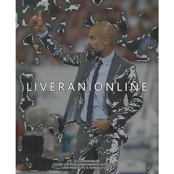 firo Fu§ball, Fussball, 01.08.2015 Supercup Finale 2015/2016 VfL Wolfsburg - FCB FC Bayern MŸnchen Muenchen 6:5 n.E. nach Elfmeterschie§en FCB Trainer Coach Pep Guardiola, Gestik, Geste $worldrights Es gelten unsere AGB, einsehbar auf www.firosportphoto.de copyright by firo sportphoto: Coesfelder Stra§e 207 48249 DŸlmen Duelmen www.firosportphoto.de mail@firosportphoto.de (V o l k s b a n k B o c h u m - W i t t e n ) BLZ.: 430 601 29 Kt. Nr.: 341 117 100 Tel:Ê 0209 - 9304402 Fax:Ê 0209 - 9304443 AG ALDO LIVERANI SAS ONLY ITALY