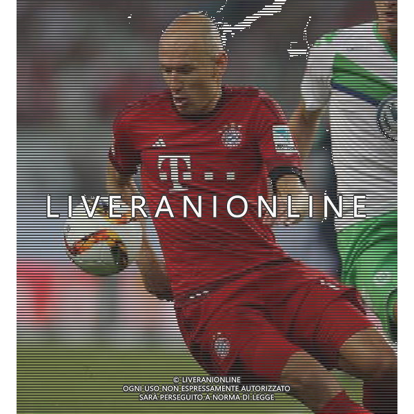 firo : 01.08.2015 Fu§ball, 1.Bundesliga,Saison 2015/2016 Super Cup Finale VfL Wolfsburg - FC Bayern MŸnchen Muenchen 5:4 N.E. Einzelaktion Arjen Robben $worldrights,Es gelten unsere AGB, einsehbar auf www.firosportphoto.de, copyright by firo sportphoto: Coesfelder Str. 207 D-48249 DŸlmen www.firosportphoto.de mail@firosportphoto.de (V o l k s b a n k B o c h u m - W i t t e n ) BLZ.: 430 601 29 Kt. Nr.: 341 117 100 Tel:Ê +49-2594-9916004 Fax:Ê+49-2594-9916005 AG ALDO LIVERANI SAS ONLY ITALY