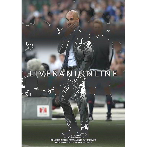 firo Fu§ball, Fussball, 01.08.2015 Supercup Finale 2015/2016 VfL Wolfsburg - FCB FC Bayern MŸnchen Muenchen FCB Trainer Coach Pep Guardiola, Gestik, Geste, ganze figur, EnttŠuschung enttŠuscht Enttaeuschung enttaeuscht unzufrieden $worldrights Es gelten unsere AGB, einsehbar auf www.firosportphoto.de copyright by firo sportphoto: Coesfelder Stra§e 207 48249 DŸlmen Duelmen www.firosportphoto.de mail@firosportphoto.de (V o l k s b a n k B o c h u m - W i t t e n ) BLZ.: 430 601 29 Kt. Nr.: 341 117 100 Tel:Ê 0209 - 9304402 Fax:Ê 0209 - 9304443 AG ALDO LIVERANI SAS ONLY ITALY