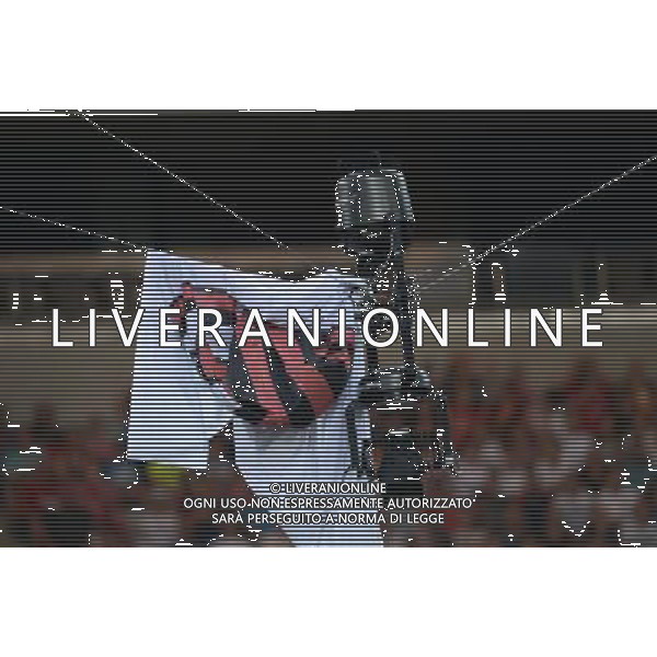 Audi Cup 2015 Monaco (Germania) - 04.08.2015 Bayern Monaco-Milan Nella Foto:la bandiera del milan rimane impigliata alla spidercam /Ph.Vitez-Ag. Aldo Liverani