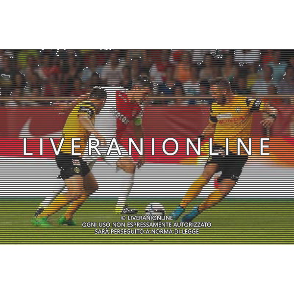 Steve VON BERGEN / Jeremy TOULALAN / Scott SUTTER - 04.08.2015 - Monaco / Young Boys Berne - 3eme Tour Retour Champions League Photo : Jean Christophe Magnenet / Icon Sport AG ALDO LIVERANI SAS ONLY ITALY