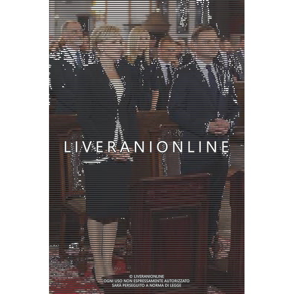 WARSZAWA 06.08.2015 INAUGURACJA PREZYDENTA ANDRZEJA DUDY KATEDRA SW JANA MSZA SW W INTENCJI OJCZYZNY N Z. ANDRZEJ AGATA DUDA FOT. ALEKSANDER MAJDANSKI / NEWSPIX --- Newspix.pl Warsaw, St. Stephen\'s Cathedral. Jan - Mass for the intention of the newly sworn president Andrzej Duda --- Newspix.pl /AGENZIA ALDO LIVERANI SAS - ITALY ONLY - EDITORIAL USE ONLY - Varsavia, Polonia - Cattedrale di Santo Stefano - Santa Messa per il giuramento del nuovo presidente Andrzej Duda *** Local Caption *** www.newspix.pl mail us: info@newspix.pl call us: 0048 022 23 22 222 --- Polish Picture Agency by Ringier Axel Springer Poland