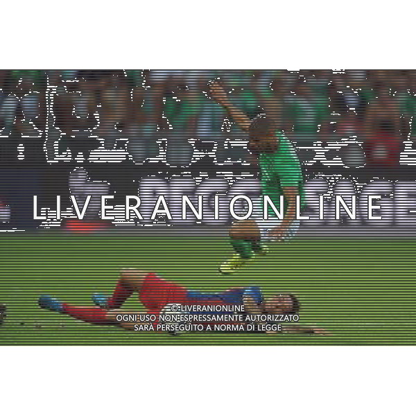 Kevin MONNET PAQUET - 06.08.2015 - Saint Etienne / ASA Targu Mures - Tour preliminaire de Europa League Photo : Jean Paul Thomas / Icon Sport AG ALDO LIVERANI SAS ONLY ITALY