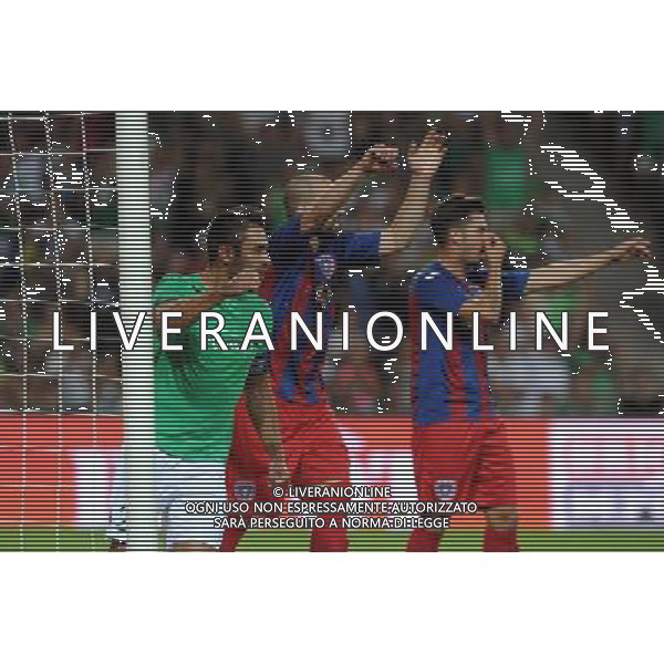 JOIE DE Loic PERRIN - 06.08.2015 - Saint Etienne / ASA Targu Mures - Tour preliminaire de Europa League Photo : Jean Paul Thomas / Icon Sport *** Local Caption *** AG ALDO LIVERANI SAS ONLY ITALY *** Local Caption *** AG ALDO LIVERANI SAS ONLY ITALY