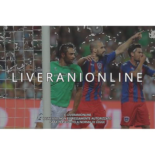 JOIE DE Loic PERRIN - 06.08.2015 - Saint Etienne / ASA Targu Mures - Tour preliminaire de Europa League Photo : Jean Paul Thomas / Icon Sport AG ALDO LIVERANI SAS ONLY ITALY