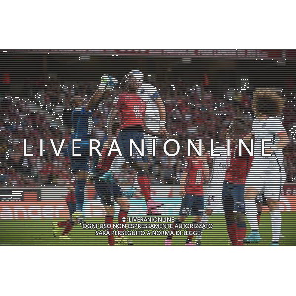 Vincent ENYEAMA / Sehrou GUIRASSY / THIAGO SILVA - 07.08.2015 - Lille / PSG - 1ere journee Ligue 1 Photo : Nolwenn Le Gouic / Icon Sport AG ALDO LIVERANI SAS ONLY ITALY