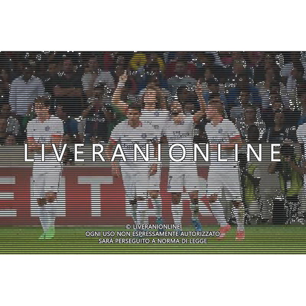 joie LUCAS MOURA / DAVID LUIZ - 07.08.2015 - Lille / PSG - 1ere journee Ligue 1 Photo : Nolwenn Le Gouic / Icon Sport AG ALDO LIVERANI SAS ONLY ITALY