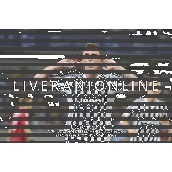 Juventus - Lazio Supercoppa Italiana 2015 - Shanghai Cina 08 agosto 2015 Nella foto: esultanza dopo il gol di Mandzukic ©Tardito/AGENZIA ALDO LIVERANI SAS