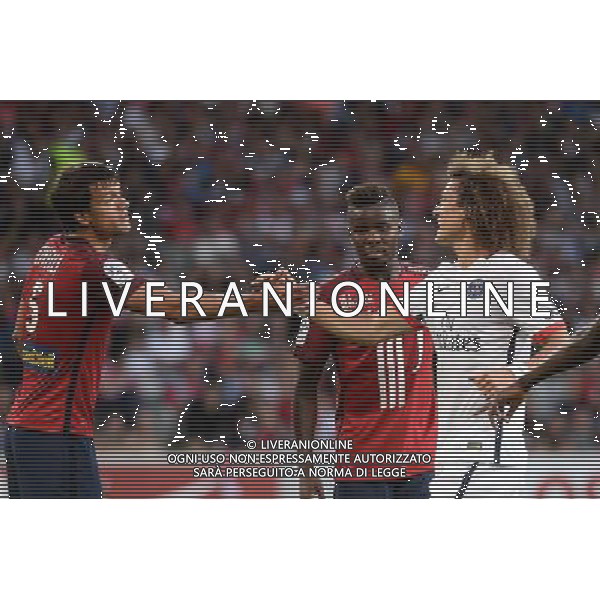 Renato CIVELLI / David LUIZ - 07.08.2015 - Lille / PSG - 1ere journee Ligue 1 Photo : Nolwenn Le Gouic / Icon Sport AG ALDO LIVERANI SAS ONLY ITALY