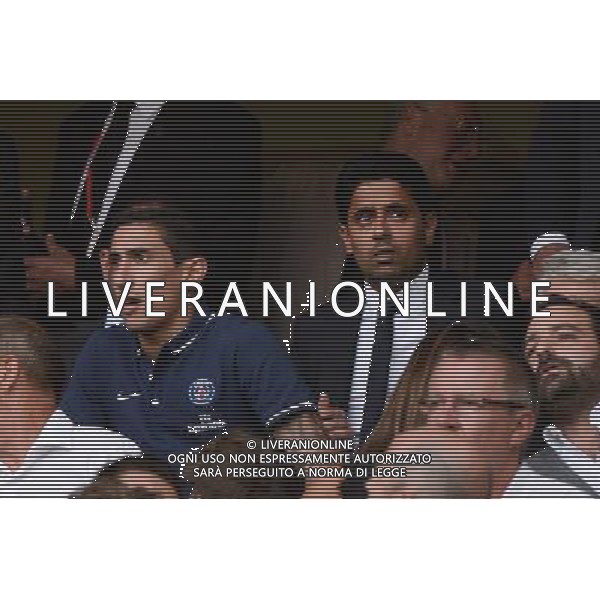 Angel DI MARIA / Nasser Al KHELAIFI - 07.08.2015 - Lille / PSG - 1ere journee Ligue 1 Photo : Nolwenn Le Gouic / Icon Sport AG ALDO LIVERANI SAS ONLY ITALY