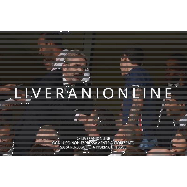 Frederic THIRIEZ / Angel DI MARIA - 07.08.2015 - Lille / PSG - 1ere journee Ligue 1 Photo : Nolwenn Le Gouic / Icon Sport AG ALDO LIVERANI SAS ONLY ITALY