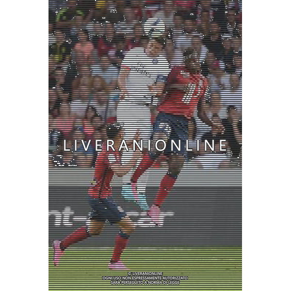 Thiago SILVA / Sehrou GUIRASSY - 07.08.2015 - Lille / PSG - 1ere journee Ligue 1 Photo : Nolwenn Le Gouic / Icon Sport AG ALDO LIVERANI SAS ONLY ITALY