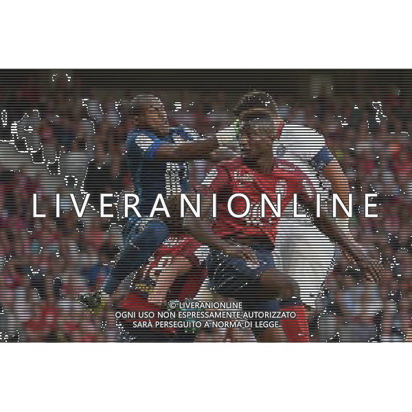 Vincent ENYEAMA / Sehrou GUIRASSY - 07.08.2015 - Lille / PSG - 1ere journee Ligue 1 Photo : Nolwenn Le Gouic / Icon Sport AG ALDO LIVERANI SAS ONLY ITALY