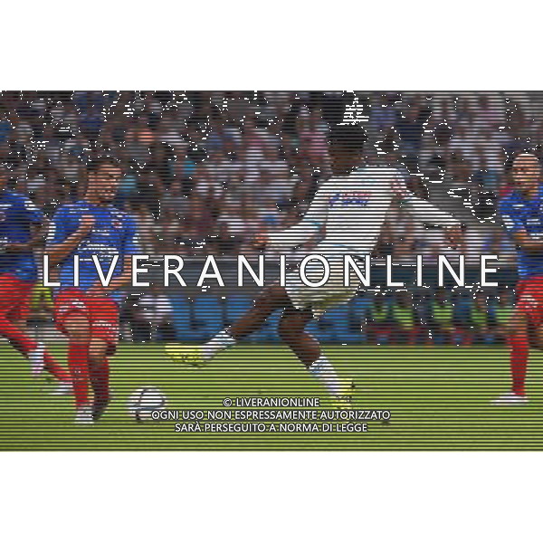 Damien DA SILVA / Michy BATSHUAYI - 08.08.2015 - Marseille / Caen - 1er journee de Ligue 1 Photo : Gaston Petrelli / Icon Sport AG ALDO LIVERANI SAS ONLY ITALY