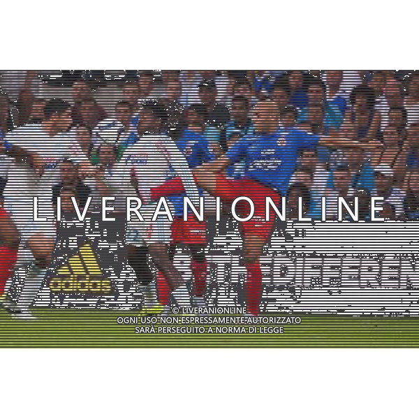Michy BATSHUAYI / Alaeddine YAHIA - 08.08.2015 - Marseille / Caen - 1er journee de Ligue 1 Photo : Gaston Petrelli / Icon Sport AG ALDO LIVERANI SAS ONLY ITALY