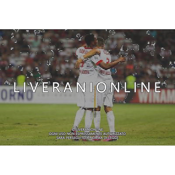Joie Layvin KURZAWA / Anthony MARTIAL - 08.08.2015 - Nice / Monaco - 1er journee de Ligue 1 Photo : Jean Christophe Magnenet / Icon Sport AG ALDO LIVERANI SAS ONLY ITALY