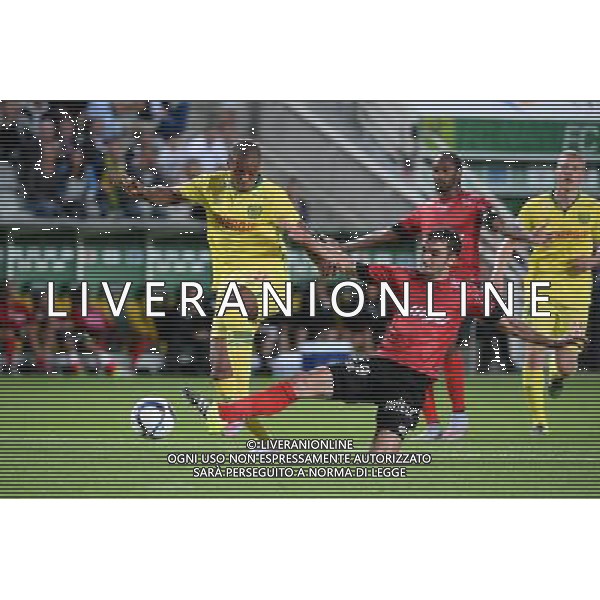 Johan AUDEL / Christophe KERBRAT - 08.08.2015 - Nantes / Guingamp - 1ere journee Ligue 1 Photo : Nolwenn Le Gouic / Icon Sport AG ALDO LIVERANI SAS ONLY ITALY