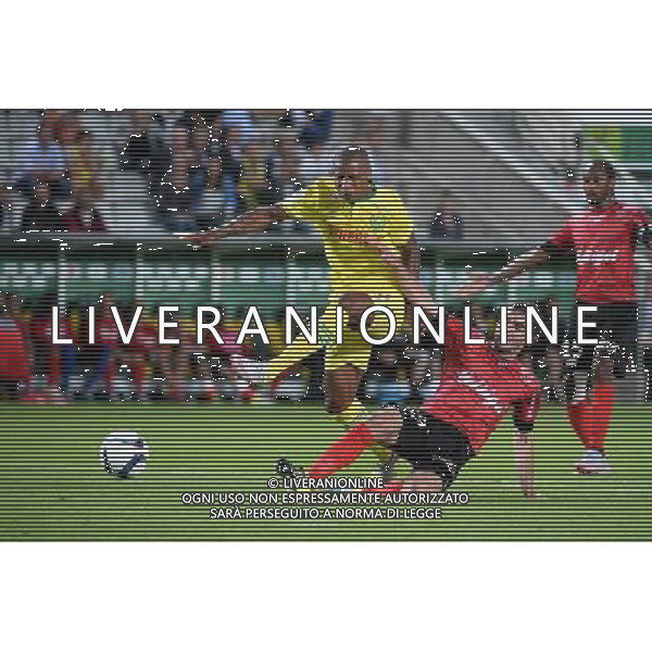 Johan AUDEL / Christophe KERBRAT - 08.08.2015 - Nantes / Guingamp - 1ere journee Ligue 1 Photo : Nolwenn Le Gouic / Icon Sport AG ALDO LIVERANI SAS ONLY ITALY