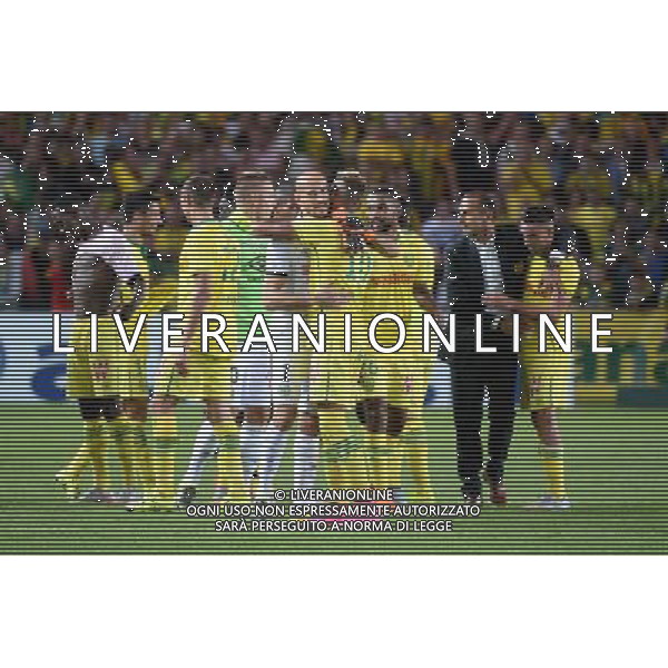 joie Remy RIOU - 08.08.2015 - Nantes / Guingamp - 1ere journee Ligue 1 Photo : Nolwenn Le Gouic / Icon Sport AG ALDO LIVERANI SAS ONLY ITALY