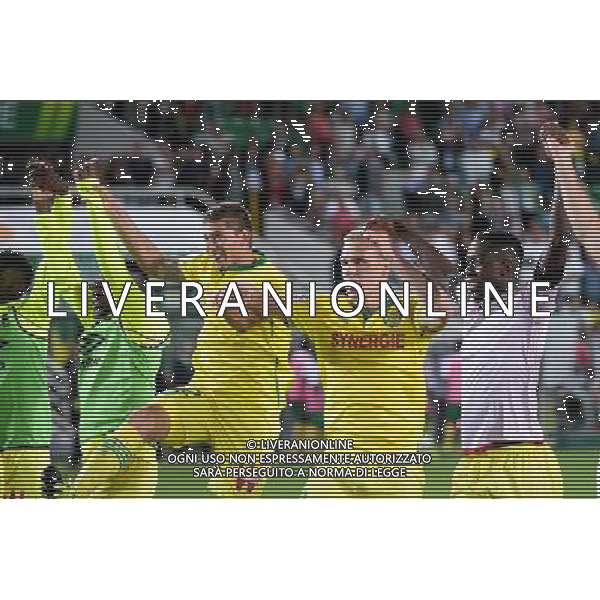 joie Emiliano SALA / Kolbeinn SIGTHORSSON - 08.08.2015 - Nantes / Guingamp - 1ere journee Ligue 1 Photo : Nolwenn Le Gouic / Icon Sport AG ALDO LIVERANI SAS ONLY ITALY