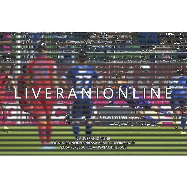 Penalty arrete de Paul Bernardoni - 08.08.2015 - Troyes / Gazelec Ajaccio - 1ere journee de Ligue 1 Photo : Andre Ferreira / Icon Sport /AGENZIA ALDO LIVERANI SAS - ITALY ONLY - EDITORIAL USE ONLY -