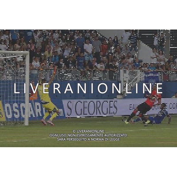 Goal Floyd AYITE - 08.08.2015 - Bastia / Rennes - 1er journee de Ligue 1 Photo : Michel Maestracci / Icon Sport /AGENZIA ALDO LIVERANI SAS - ITALY ONLY - EDITORIAL USE ONLY -