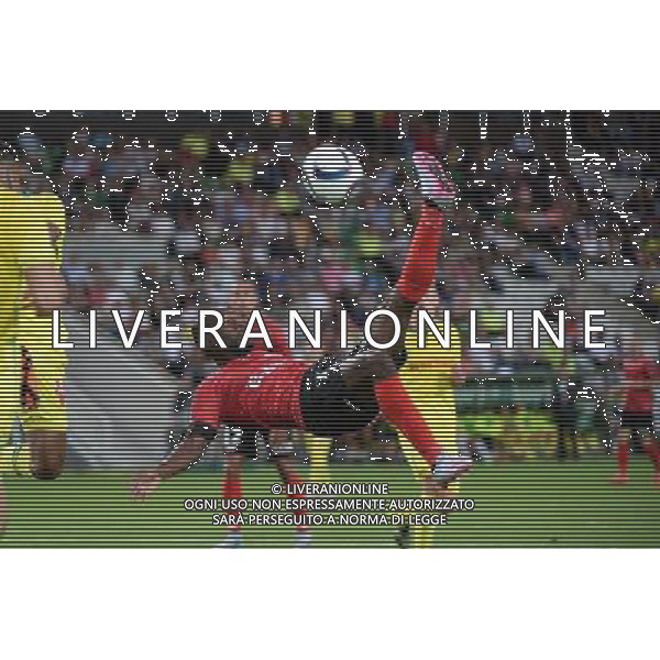 Yannis SALIBUR - 08.08.2015 - Nantes / Guingamp - 1ere journee Ligue 1 Photo : Nolwenn Le Gouic / Icon Sport /AGENZIA ALDO LIVERANI SAS - ITALY ONLY - EDITORIAL USE ONLY -