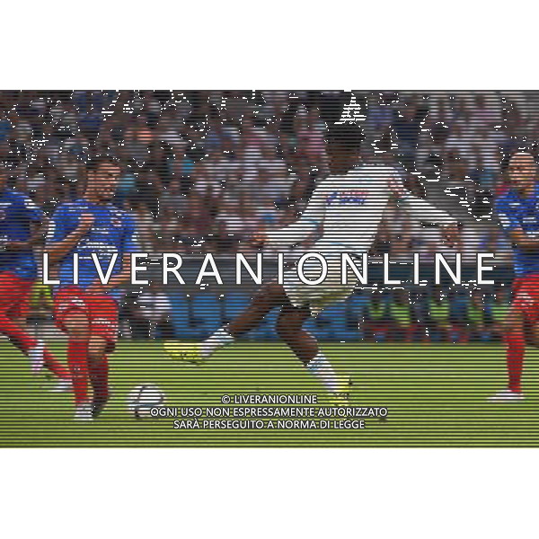 Damien DA SILVA / Michy BATSHUAYI - 08.08.2015 - Marseille / Caen - 1er journee de Ligue 1 Photo : Gaston Petrelli / Icon Sport /AGENZIA ALDO LIVERANI SAS - ITALY ONLY - EDITORIAL USE ONLY -