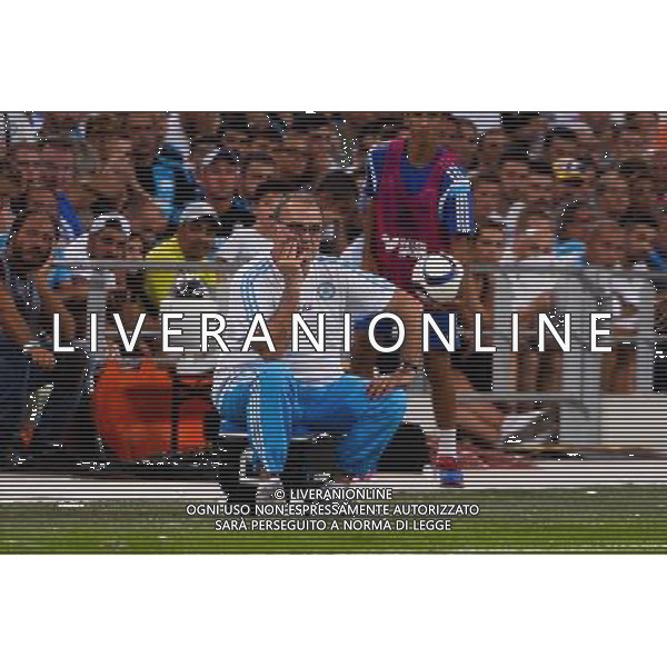 Marcelo BIELSA - 08.08.2015 - Marseille / Caen - 1er journee de Ligue 1 Photo : Gaston Petrelli / Icon Sport /AGENZIA ALDO LIVERANI SAS - ITALY ONLY - EDITORIAL USE ONLY -