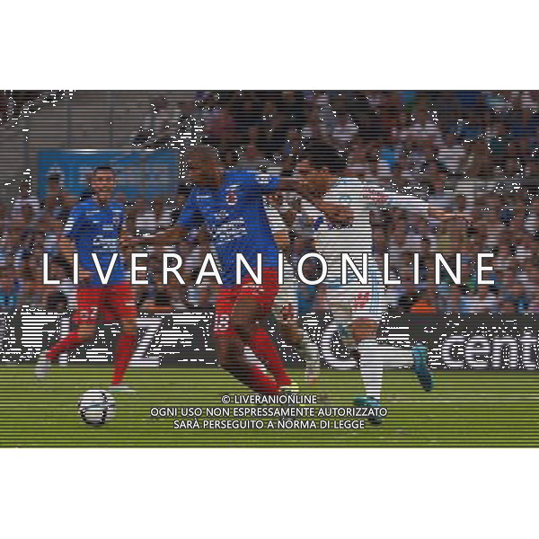 Jordan ADEOTI / Karim REKIK - 08.08.2015 - Marseille / Caen - 1er journee de Ligue 1 Photo : Gaston Petrelli / Icon Sport /AGENZIA ALDO LIVERANI SAS - ITALY ONLY - EDITORIAL USE ONLY -
