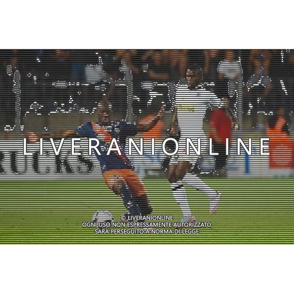 Bryan Dabo / Abdoul Camara - 08.08.2015 - Montpellier / Angers - 1er journee de Ligue 1 Photo : Alexandre Dimou / Icon Sport /AGENZIA ALDO LIVERANI SAS - ITALY ONLY - EDITORIAL USE ONLY -