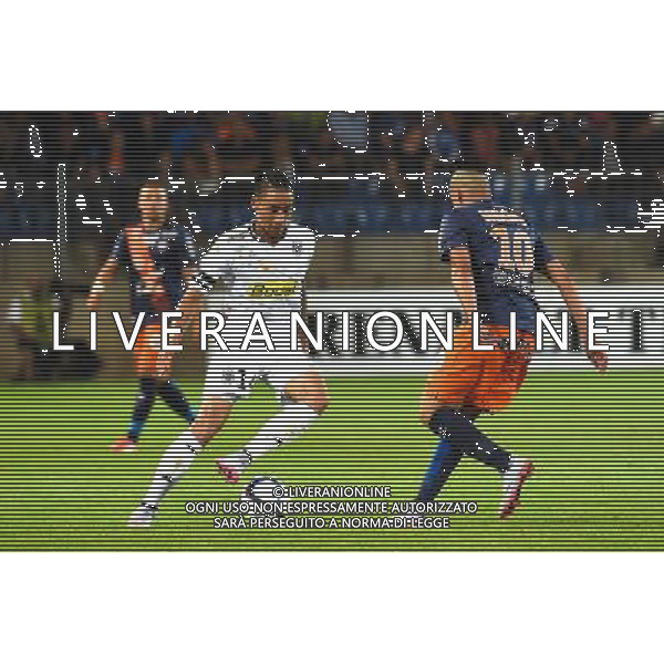 Billy Ketkeophomphone / Ryad Boudebouz - 08.08.2015 - Montpellier / Angers - 1er journee de Ligue 1 Photo : Alexandre Dimou / Icon Sport /AGENZIA ALDO LIVERANI SAS - ITALY ONLY - EDITORIAL USE ONLY -