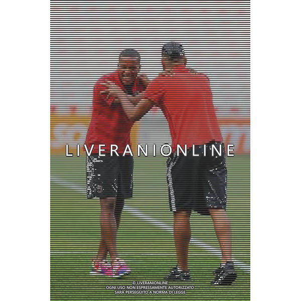 Alassane PLEA / Fares BAHLOULI - 08.08.2015 - Nice / Monaco - 1er journee de Ligue 1 Photo : Jean Christophe Magnenet / Icon Sport /AGENZIA ALDO LIVERANI SAS - ITALY ONLY - EDITORIAL USE ONLY -